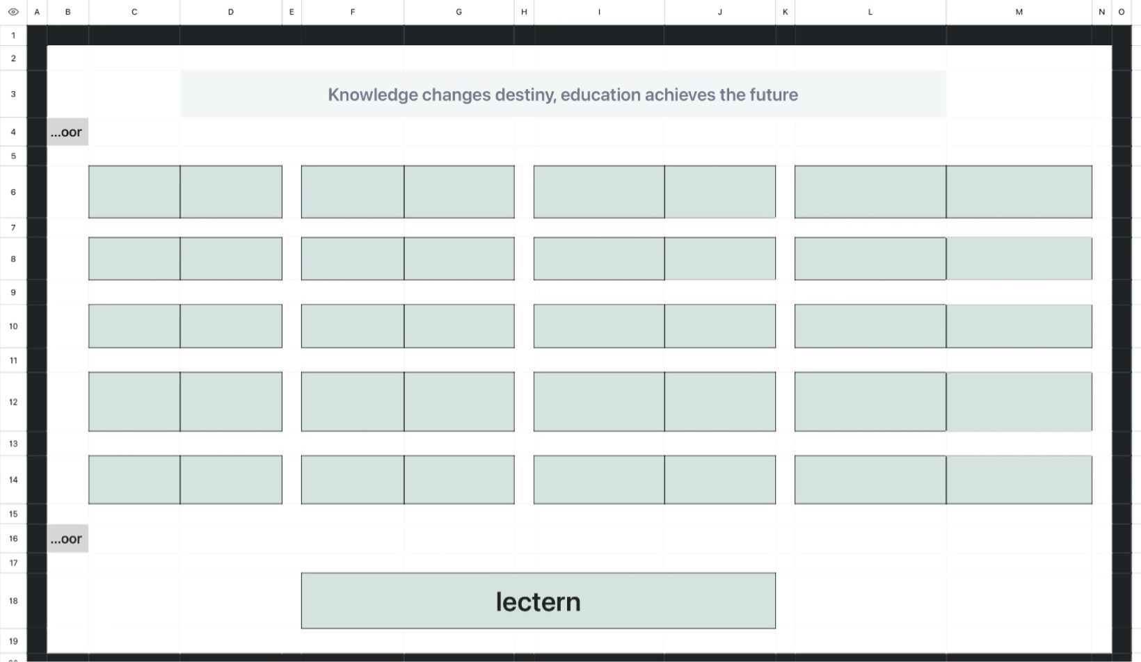 Seating Table 2